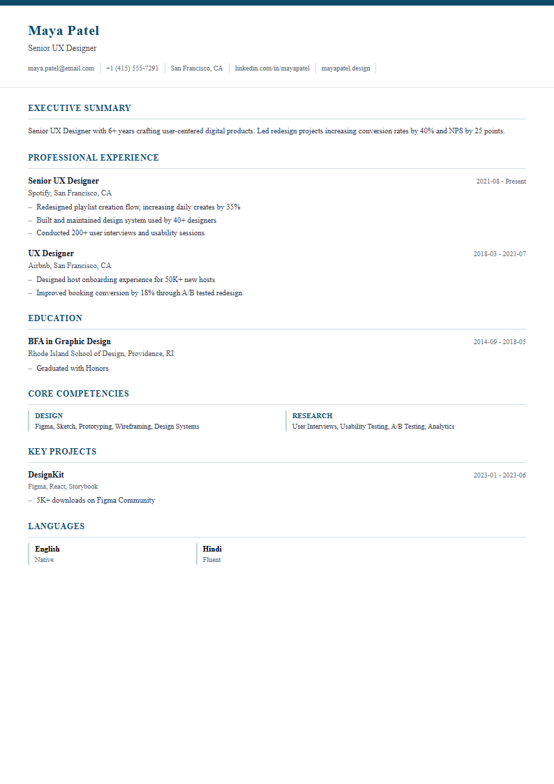 Corporate template preview