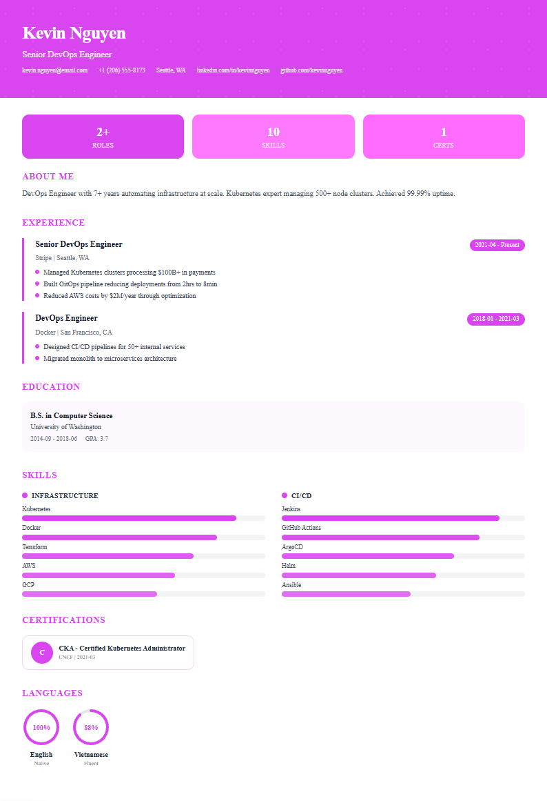 Infographic template preview